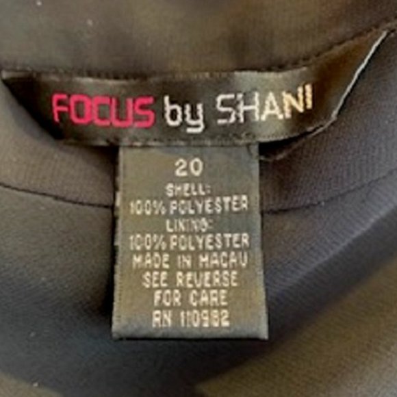 Women Focus by Shani Tiered Ruffle Layered Black Midi Skirt Sz: 20 - Picture 6 of 7